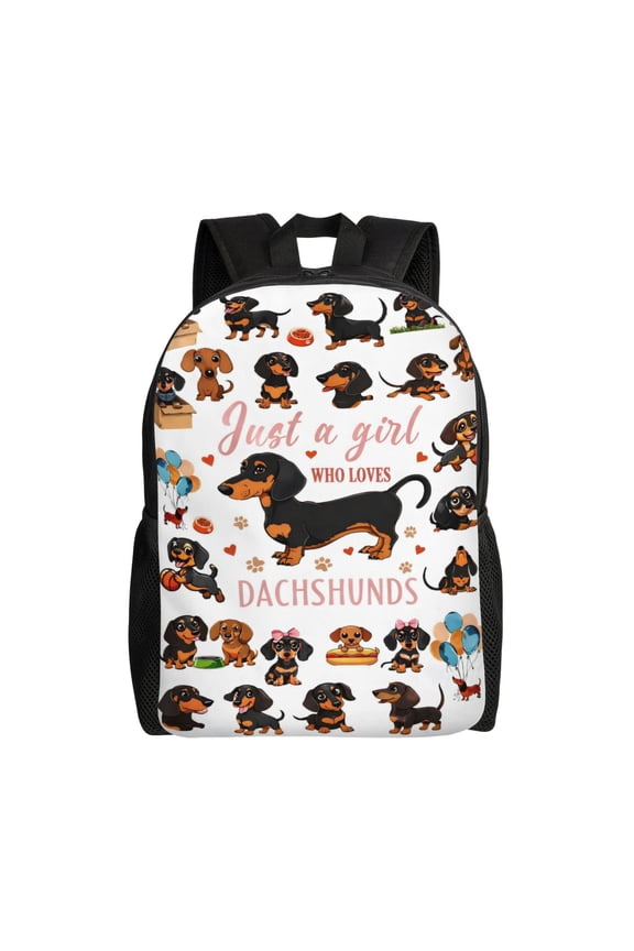 Dachshund Wiener Dog Gifts Backpack Large Capacity Laptop Bag for Men and Women