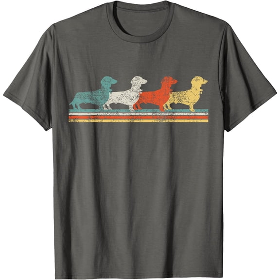 Dachshund Wiener Doxie Unisex T-Shirt for Men Women Kids Toddler,Charcoal Color,Size 2T
