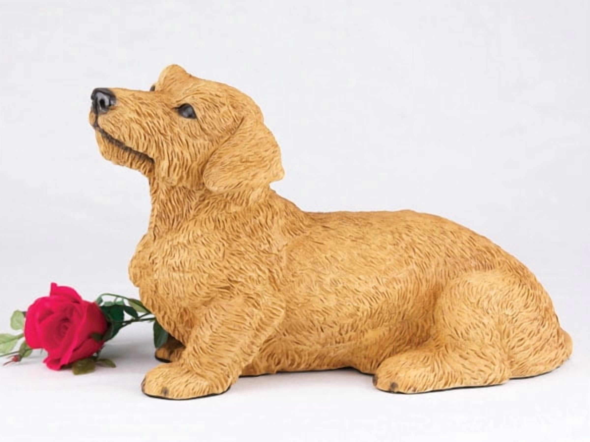 Dachshund Wirehaired Red Cremation Pet Urn for a Dog Memorial in remembrance of your beloved family pet