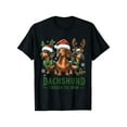 thumbnail image 1 of Dachshund Xmas Through The Snow Naughty List Dachshund T-Shirt, Suitable for All Men And Women Outdoor Short-Sleeved T-Shirts in All Seasons, Ready to Wear 100% Cotton, S-XXXL, 1 of 6