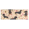 thumbnail image 1 of Dachshund and Flower Kitchen Rug Mat,Kitchen Runner Rugs Non Skid Washable,Decorative Kitchen Floor Mats for Kitchen,Sink,Laundry,17"X47", 1 of 5