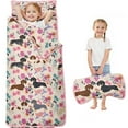 thumbnail image 1 of Dachshund and Flower Toddler Nap Mats for Kids Preschool,Sleeping Mat Bag or Kids,Toddler Sleeping Bag,Toddler Nap Mat or Daycare, 1 of 6