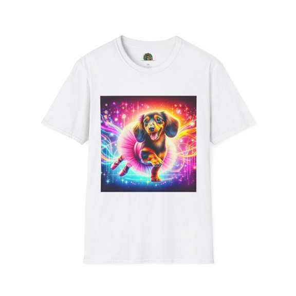 Dachshund dancing ballerina t shirt