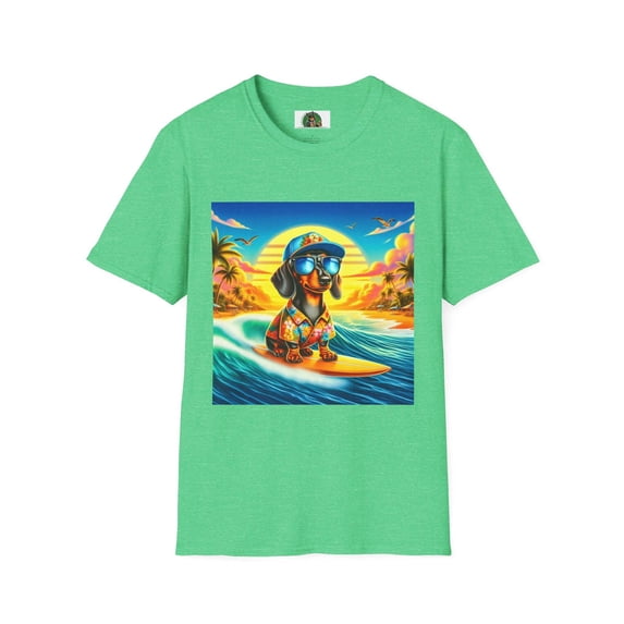 Dachshund crashing waves t shirt