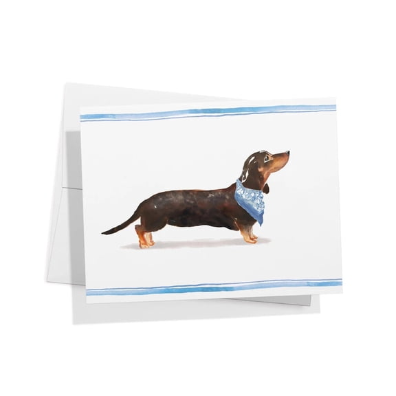 Twigs Paper Dachshund Thank You Cards, 12 Dog Stationery Note Cards