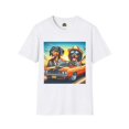 thumbnail image 1 of Dachshund car driving t shirt, 1 of 10