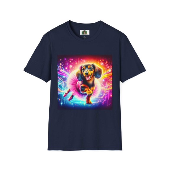 Dachshund colorful ballerina t shirt