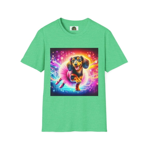 Dachshund colorful ballerina t shirt