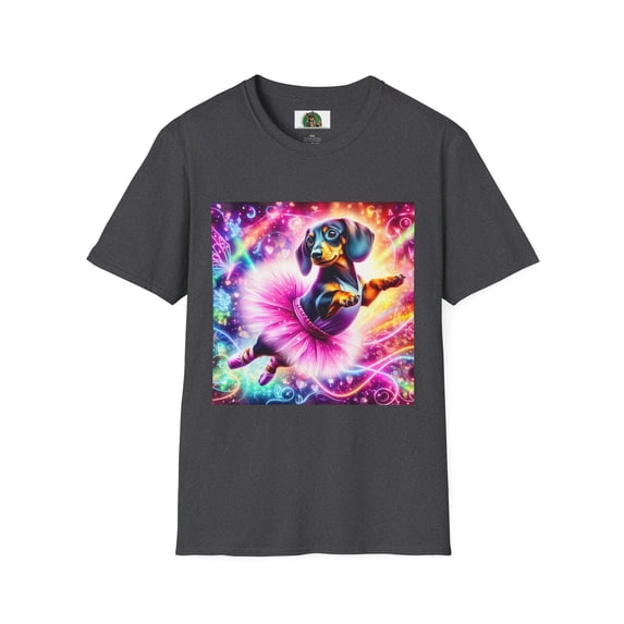 Dachshund soaring ballerina t shirt