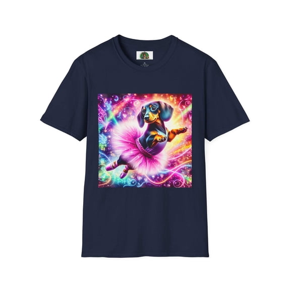 Dachshund soaring ballerina t shirt