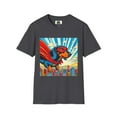thumbnail image 1 of Dachshund flying superhero t shirt, 1 of 11