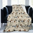 thumbnail image 1 of Dachshunds Dog Flannel Fleece Bed Blanket Throw Blanket Lightweight Cozy Plush Blanket for Bedroom Living Rooms Sofa Couch 60"x50", 1 of 5