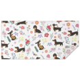 thumbnail image 1 of Dachshunds with Flowers Rectangle Tablecloth 60"x120",Waterproof Polyester Rectangle Table Cloth, Wipeable Spillproof Polyester Tablecloth for Dining, Camping, Indoor and Outdoor, 1 of 6