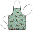 thumbnail image 1 of Dachshunds and Pioneer Flower Kids Aprons for Girls and Boys,Adjustable Neck Strap Toddler Aprons for Kids Cooking Baking, 1 of 7