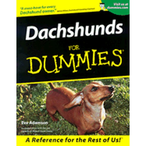 Pre-Owned Dachshunds for Dummies (Paperback) by Eve Adamson