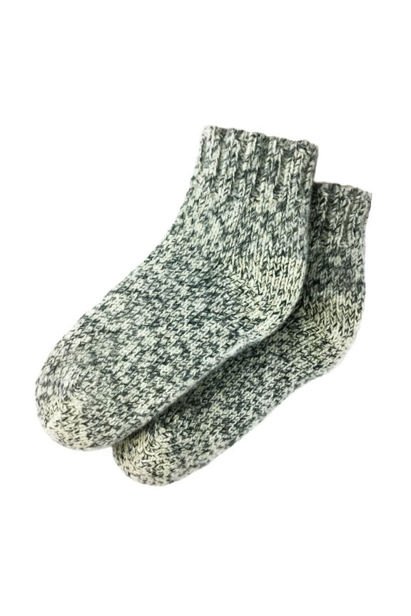 100% Wool Austrian Boiled Hand Knit Three Ply Ankle Socks