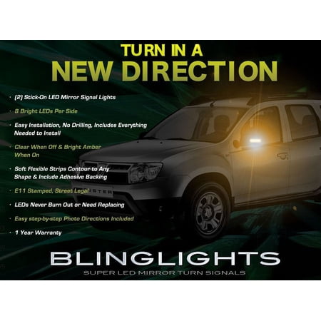 Dacia Duster LED Mirror Turn Signal Light Set Side Blinker Lamp Kit