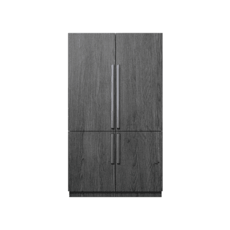 Dacor - 27.7 Cu. Ft. 4-Door Flex French Door Built-In Smart 48" Refrigerator with Beverage Center and Whiskey Ball Ice - Custom Panel Ready