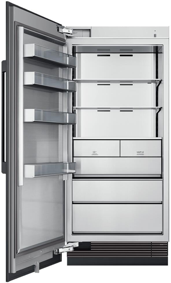 Dacor DRZ36980LAP 36 Contemporary Series Column Freezer with 21.1 cu. ft. Capacity  Side LED Lighting  Precise Cooling  Easy Open Door  Sabbath Mode and Dual Icemaker  in Panel Ready with Left Hinge