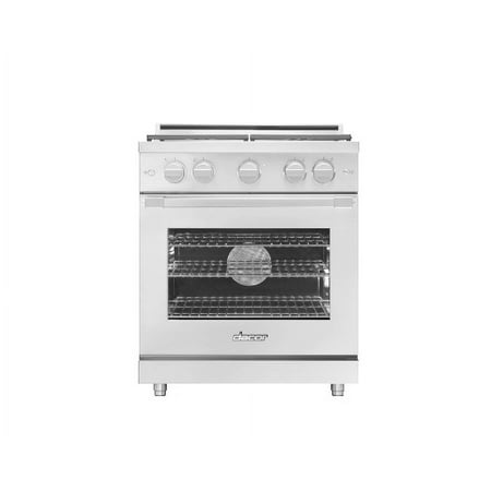 Dacor - Professional 5.2 Cu. Ft. Self-Cleaning Freestanding Gas Convection Range with 4 burners, NG - Stainless steel