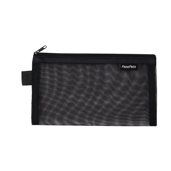 Dacron Pencil Case, Multifunctional Zipper Pouch, Large Capacity Small Volume Stationery Organizer, Portable Slim Durable Design for Travel and Everyday Use