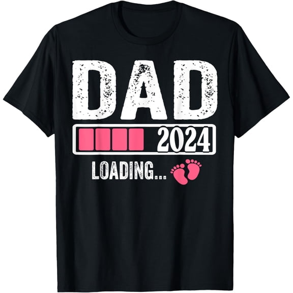Dad Loading It's a Girl Baby Pregnancy Announcement T-Shirt