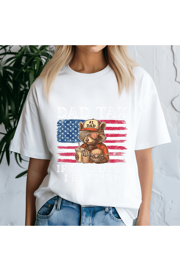 Dad 4Th Of July USA Tee ,Dad Tax Shirt, American Dad, Fast Food Lover, Dad Gift, Father Day Shirt, Family TShirt, Best Dad Ever, Dad Daughter, Dad Birthday Gift, Funny Dad