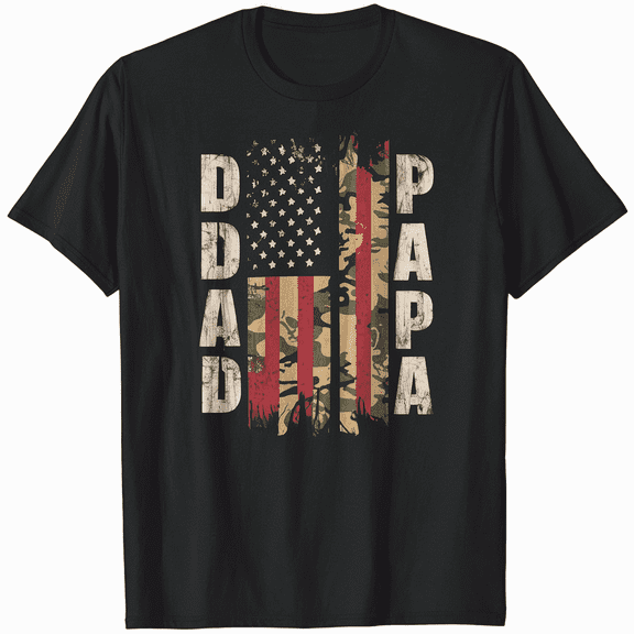 Dad 4th of July American Flag Daddy Dad USA T-Shirt