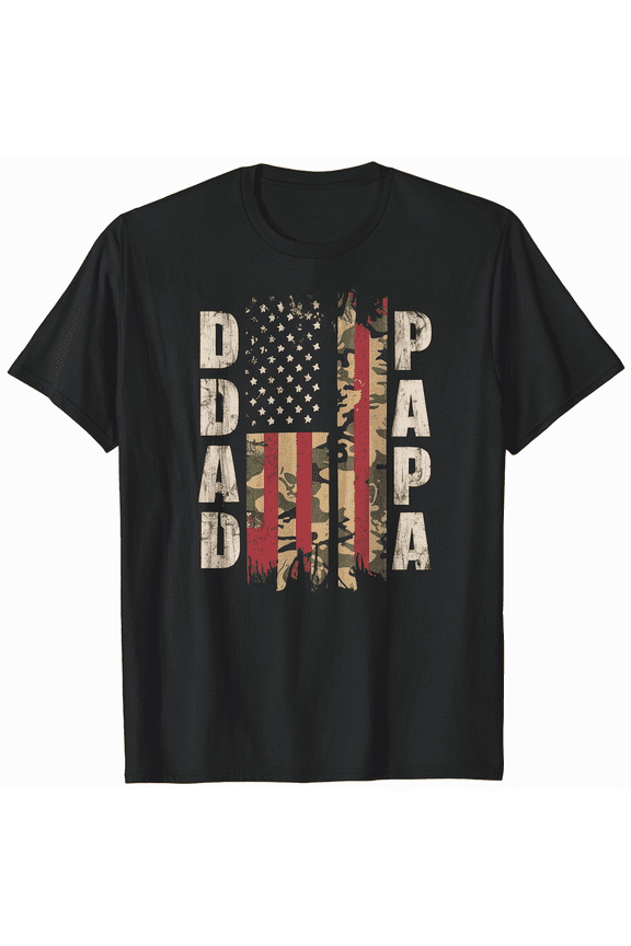 Dad 4th of July American Flag Daddy Dad USA T-Shirt