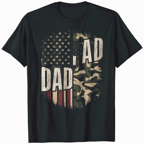Dad 4th of July American Flag Daddy Dad USA T-Shirt