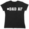 thumbnail image 1 of Dad Af Sarcastic Humor Novelty Funny Women's Casual Tees, 1 of 3