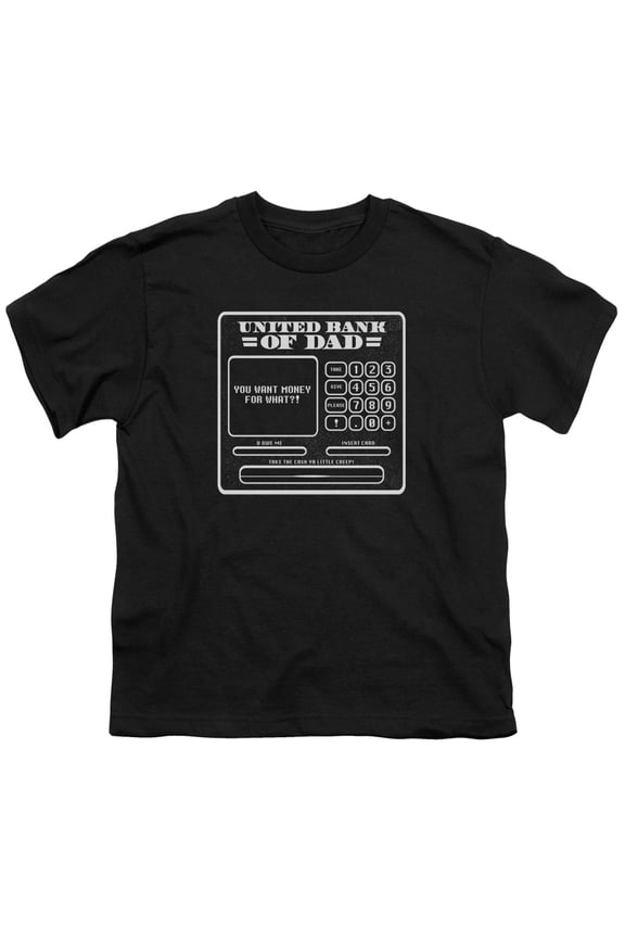 - Dad Aka Atm - Youth Short Sleeve Shirt - Medium