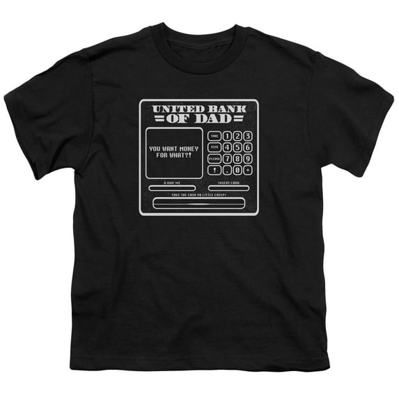 - Dad Aka Atm - Youth Short Sleeve Shirt - Medium