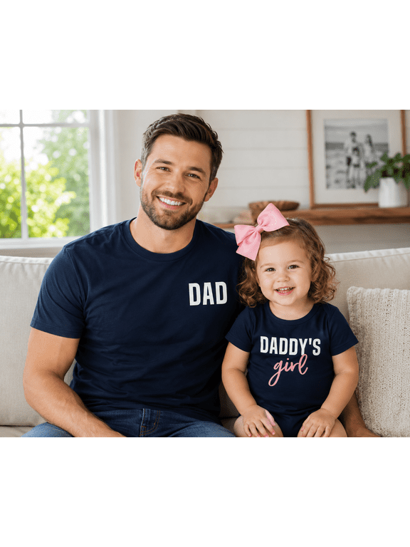 Dad And Daddy's Girl Matching Shirts, Father Daughter Matching Outfit, Father's Day Gift For Dad, Daddy Daughter Tee