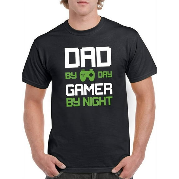 Dad And Gamer T-Shirt Men -Smartprints Designs, Male 5X-Large