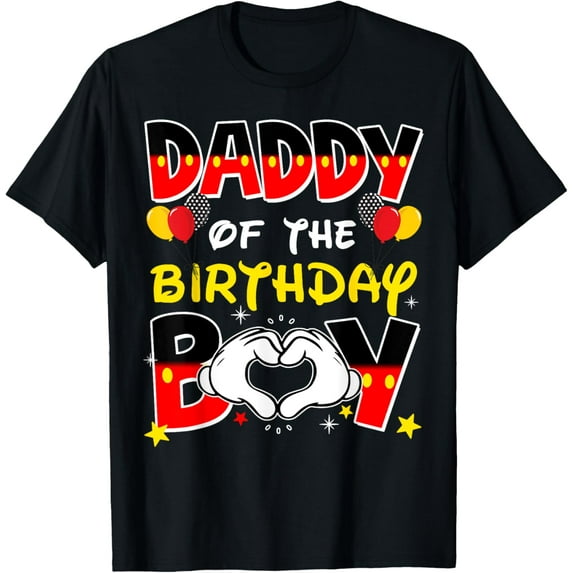 Dad And Mom Daddy Of The Birthday Boy Family Party Decor T-Shirt
