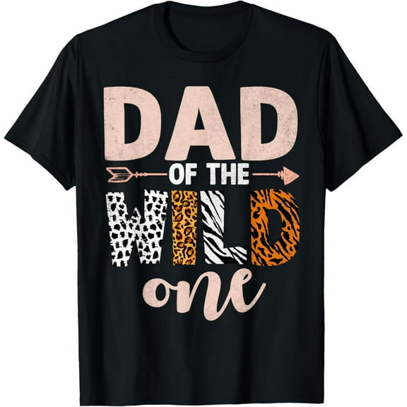 Dad And Mom Of The Wild One Birthday Girl Family Party Decor T-Shirt