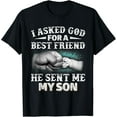 thumbnail image 1 of Dad And Son Funny Best Friend God Sent Me My Son Fathers Day T-Shirt Unisex S-5XL Hot Trending Shirt, Vintage Birthday Gift, 1 of 3