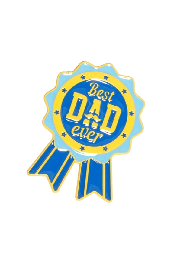 Dad Appreciation Lapel Badge Alloy Ribbon Brooch Accessories for Family Event