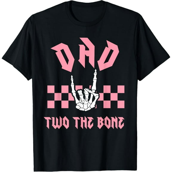 Dad Bad Two the Bone Birthday 2 Years Old Birthday T-Shirt