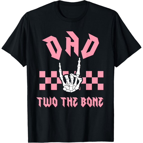 Dad Bad Two the Bone Birthday 2 Years Old Birthday T-Shirt