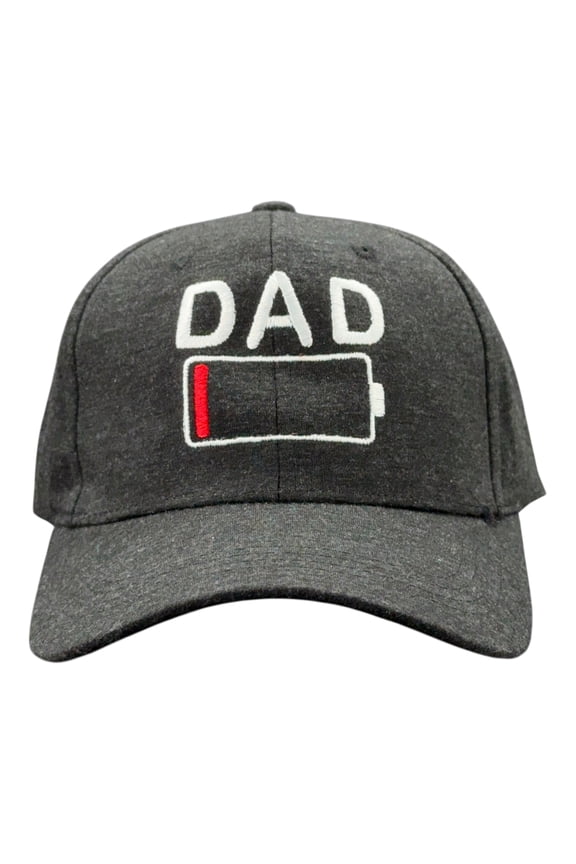 Dad Battery Low Hat Funny Sarcastic Fathers Day Baseball Cap