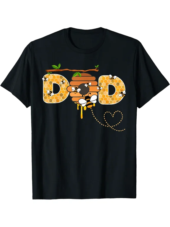 Dad Bee 1St Birthday Beekeeping Matching Family T-Shirt BLACK Unisex S-5XL Hot Trending Shirt, Vintage Birthday Gift