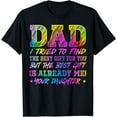 thumbnail image 1 of Dad Birthday, Funny Idea Father & Daughter To Dad Birthday T-Shirt, 1 of 3