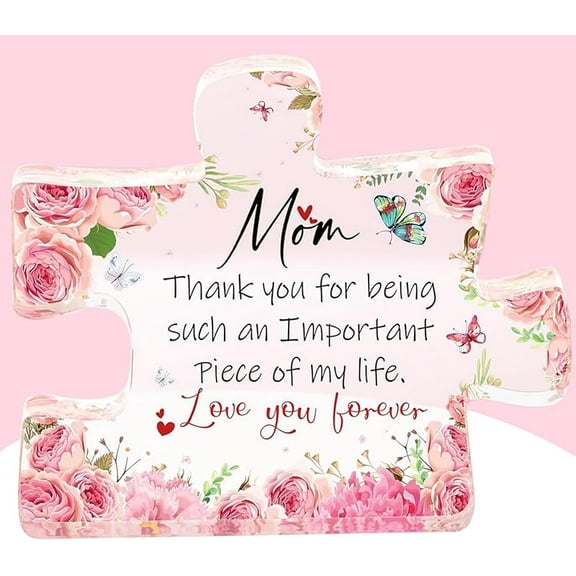 Dad Birthday Gift, Dad Gifts from Daughter, Son - Engraved Acrylic Block Puzzle Gifts for Dad 3.93 x 2.95 inch, Daddy Gift Ideas, for Dad, Personalized Dad Gifts, Best Gifts for Dads