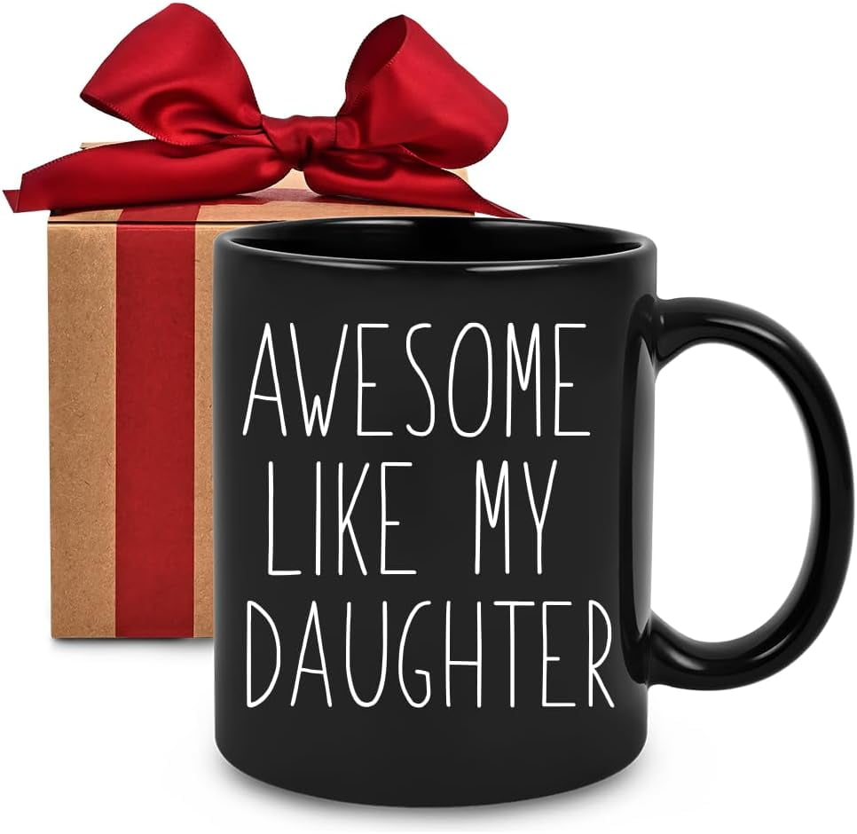 Dad Birthday Gift Mug,Awesome Like My Daughter Mug,Gifts for Dad Father