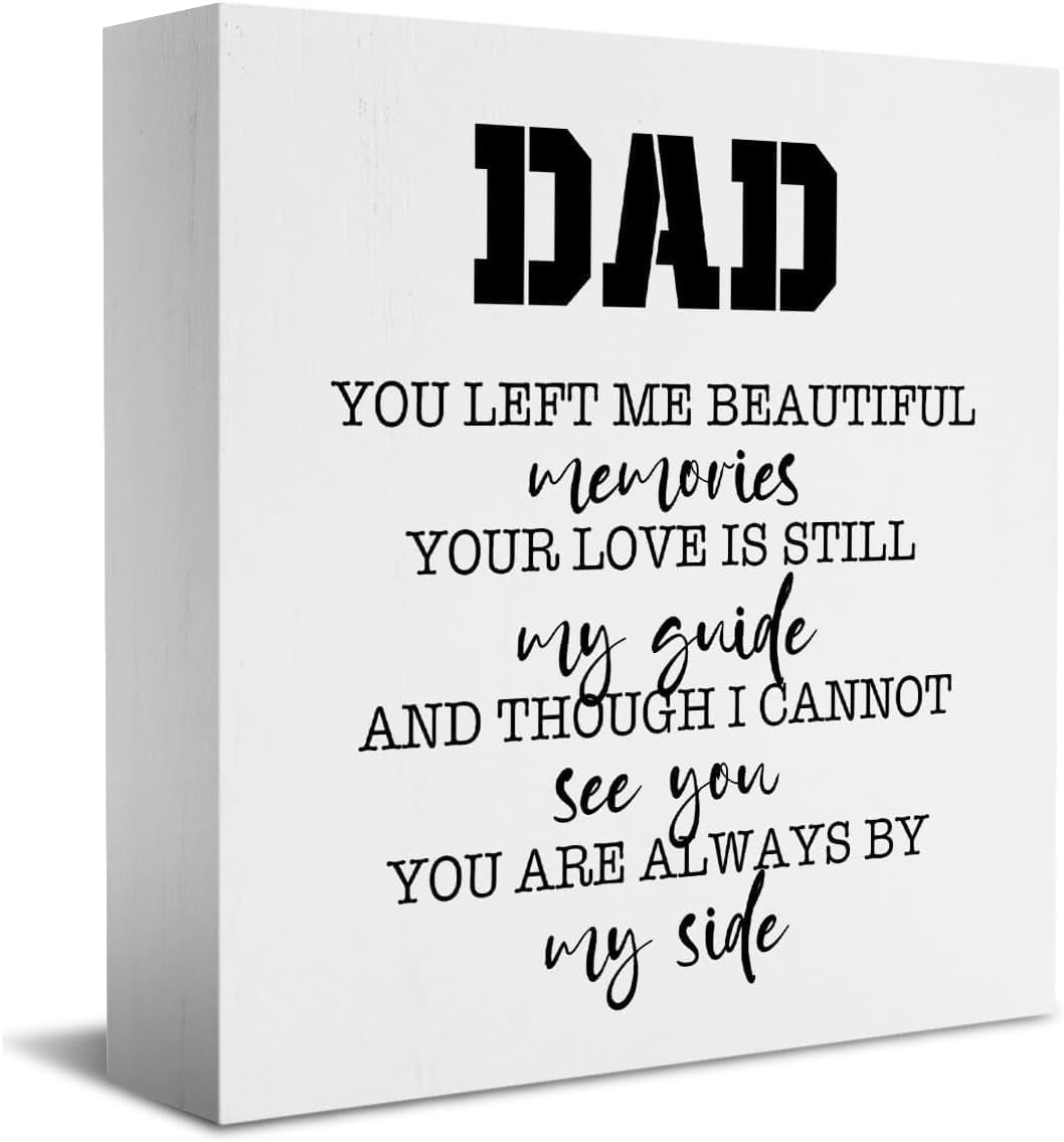 Dad Birthday Gifts Daddy Gifts for Fathers Day Desk Decor Wooden Box ...