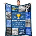 thumbnail image 1 of Dad Birthday Gifts Ideas - Dad Gifts from Daughter Son - Fathers Day Christmas Valentines Birthday Presents for Daddy - Presents for Dad Who Wants Nothing - Best Daddy Ever Blanket 50"x60", 1 of 6