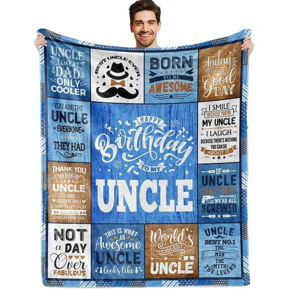 Dad Birthday Gifts Ideas, Happy Birthday Gifts for Dad, Mens Birthday Gifts for Dad Father, Unique Dad Birthday Gifts from Daughter Son, Dad Birthday Decoration, Dad Birthday Blanket 60"X 50"