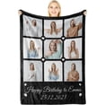 thumbnail image 1 of Dad Birthday Gifts, Personalized Blanket with Photo and Text, Personalized Gifts for Father's Day, Valentine's Day Gifts for Dad, Father Birthday Gifts, Daddy Gifts, 1 of 5